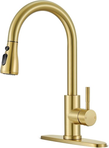Brushed gold kitchen faucets - brushed,