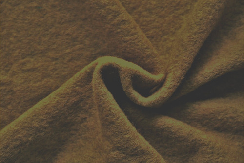 Camel colour boiled wool - colour,