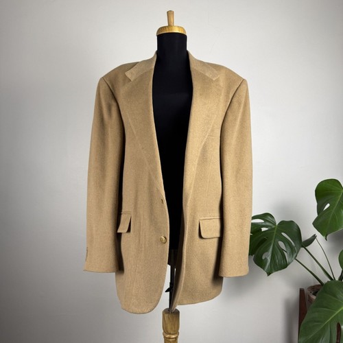 Vintage 90s camel brushed wool - vintage,